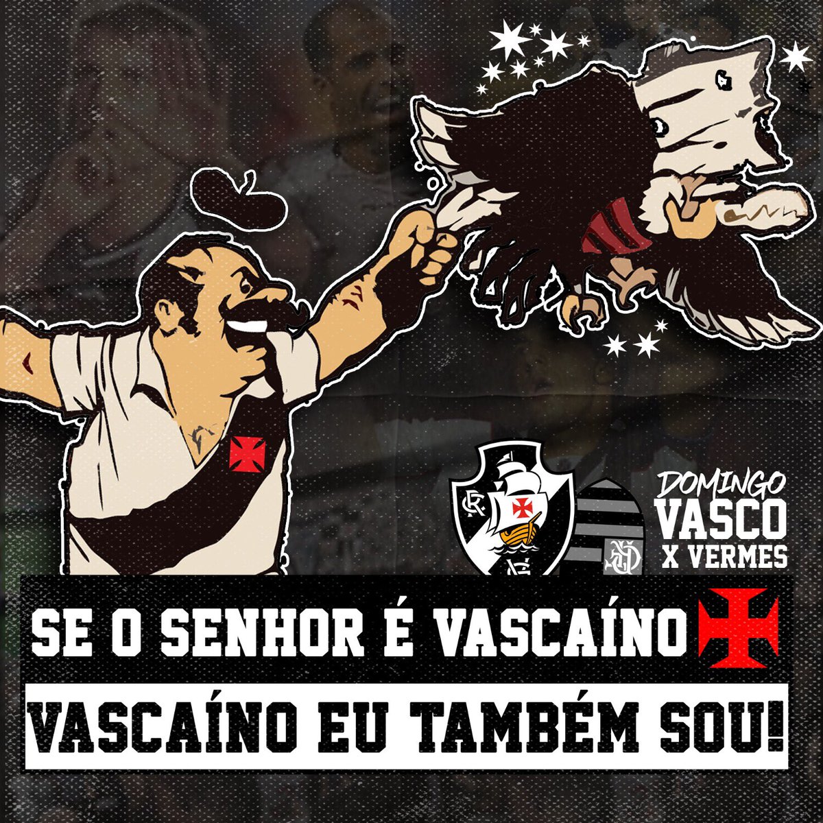gdavg_'s tweet photo. DIA DE VASCO
⚽️ VASCO x oƃuǝɯɐןɟ
⏱️ 16:00h
🏟️ Estádio Maracanã
🗓️ Campeonato Brasileiro Série A 2023 - 28ª Rodada.
GUERREIROS DO
ALMIRANTE ✠ DESDE 2006
#DiadeVasco #Vasco #CRVG #GDA #GuerreirosdoAlmirante #saida3 https://t.co/HaTCkJGa1U