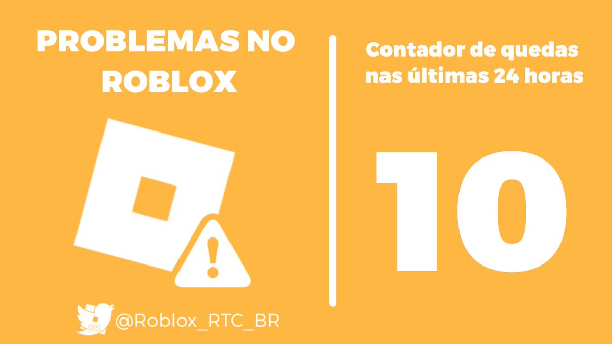 RTC em português  on X: ⚠ - O Roblox atualizou seu site de Status  avisando o seguinte: Estamos cientes do problema e continuamos nossas  investigações. ➤   / X