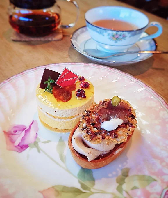 今日のケーキ 栗と南瓜