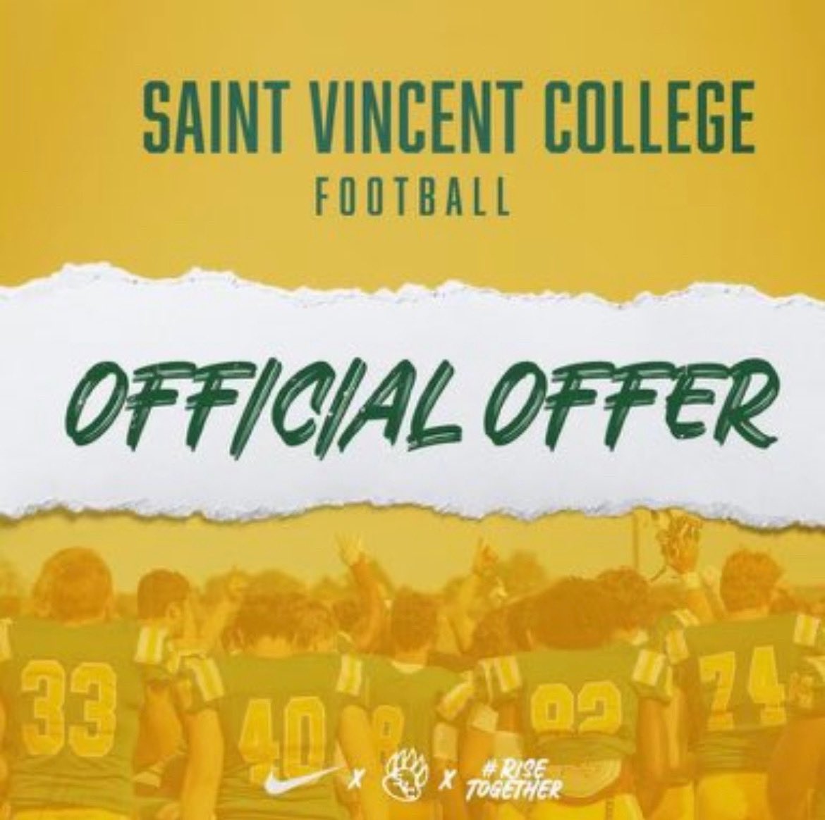 Blessed to receive my first offer from Saint Vincent College @SVC_Football <a href="/CoachSmetanka/">Aaron Smetanka</a> <a href="/MHS_Knights_FB/">Monarch Knights Football</a> <a href="/JackSwain100/">Russ Swain</a> <a href="/Coach_Mont70/">Roberto Montanez Jr</a> <a href="/Coach_Davis3/">Coach Davis</a>
