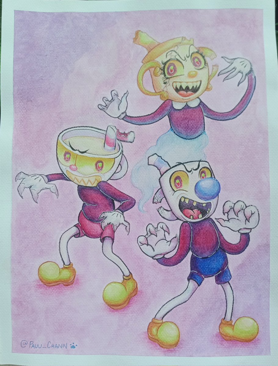 PauuPrintss's tweet photo. Evil Cuphead , Vile Mugman, and Ms. Malice !!
Cup Trio and their evil counterparts for Spooky Month !! 👀👀
#Cuphead #Mugman #MsChalice #CupTrio https://t.co/nKeUwAdG29
