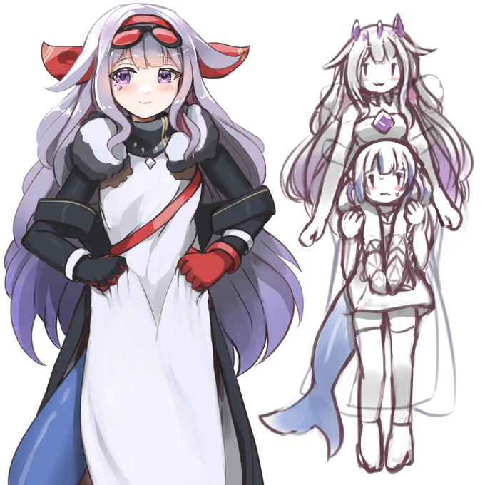 Day 20: Outfit Swap/衣装交換Biboo in Kaela's outfit. Fits almost perfectly~nothing unusual here |ω・)カエラの衣装を着ているビジューちゃん～おかしいことが全然ありませんね～|ω・)#bijouwled  #HOLOctober 
