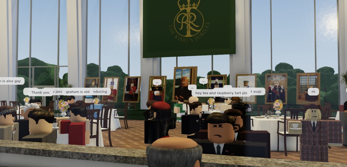 Thank you <a href="/NPGRBLX/">National Portrait Gallery Roblox</a> for hosting The King at the gallery!