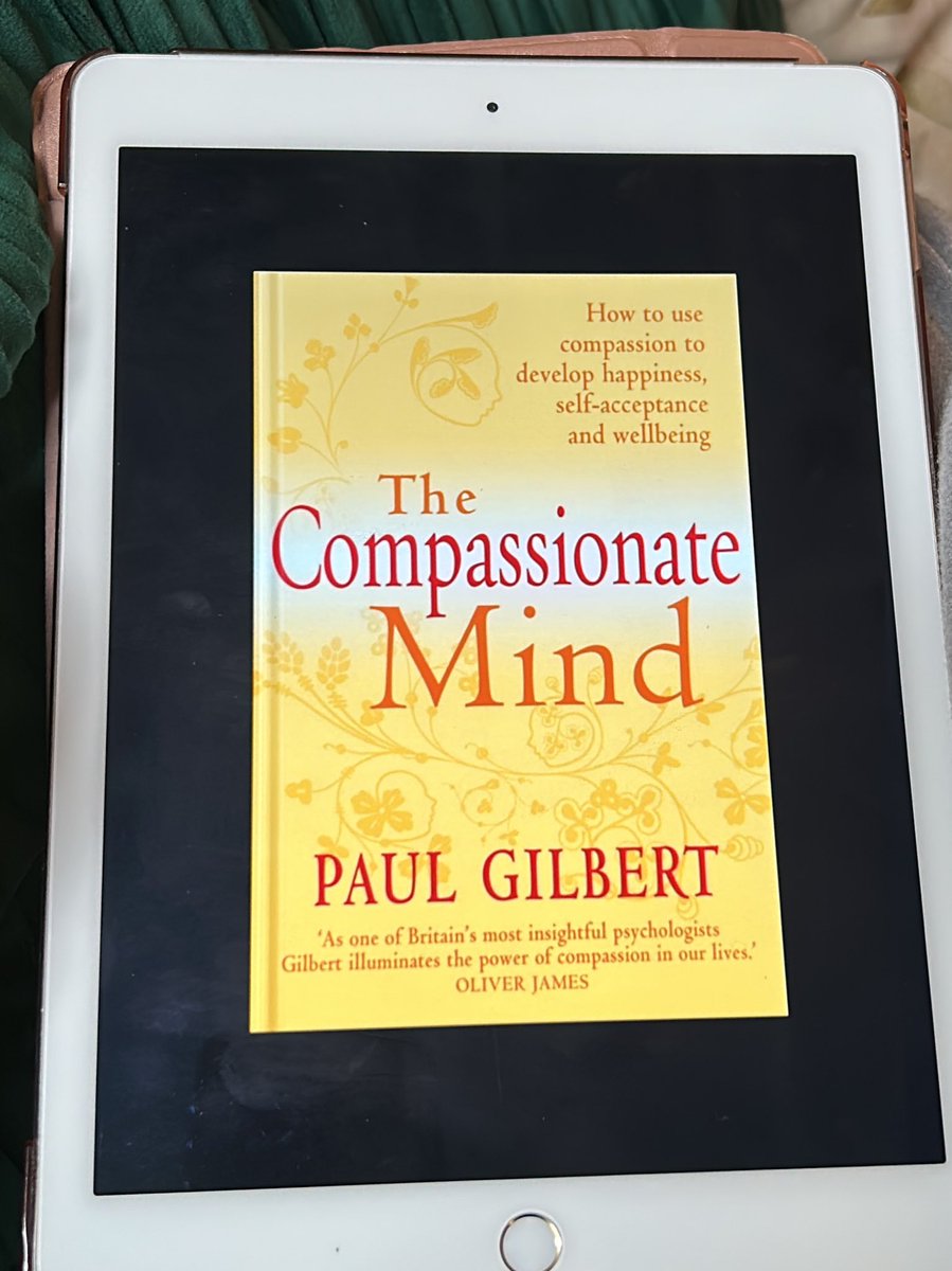 One of my goals at the moment is to spend more time reading and less time mindlessly scrolling and flicking thru channels. This is my current read and I honestly can’t recommend it enough. You know when something just makes sense? This is it. #compassion #CFT #compassionatemind