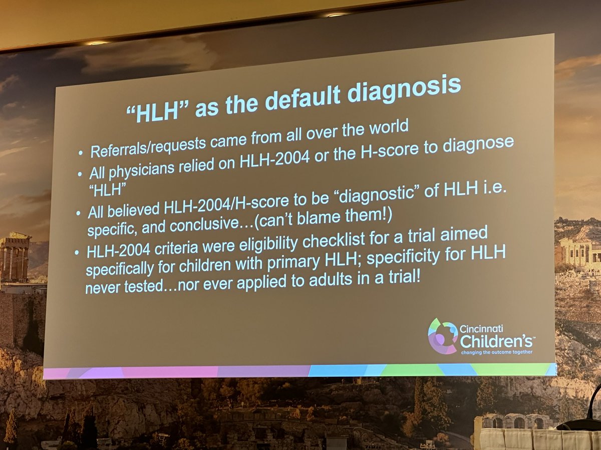 hemedoc's tweet photo. #HSMtg2023 Kumar: not everything meeting HLH-2004 criteria is HLH. Think about other possibilities (viral infxn, lymphoma) @HistiocyteSoc https://t.co/KWpcB1GaSA