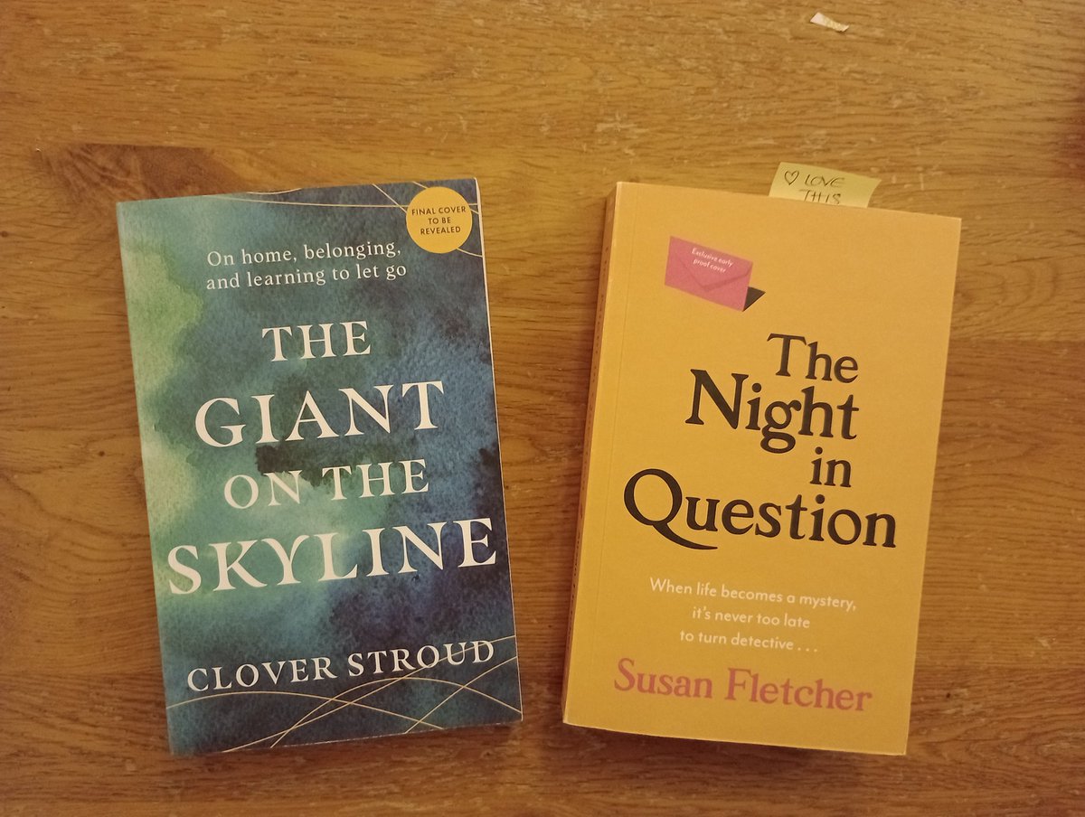 JoannaLouisePar's tweet photo. Eek I squealed when I opened this! The Night In Question by @sfletcherauthor &amp; The Giant On The Skyline by @cloverstroud. Thanks so much for sending @alisonbarrow @TransworldBooks I'm so excited to read them! #TheNightInQuestion #SusanFletcher #TheGiantOnTheSkyline #CloverStroud https://t.co/e1DBodTsiw