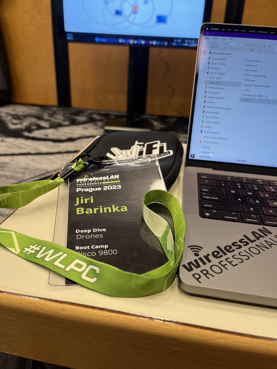 BarinkaJiri's tweet photo. LetΒ΄s have some with @RockstarWifi at Cisco 9800 bootcamp #wlpc #wlpcprague2023 #wifitraining https://t.co/U6tqi9H0AL