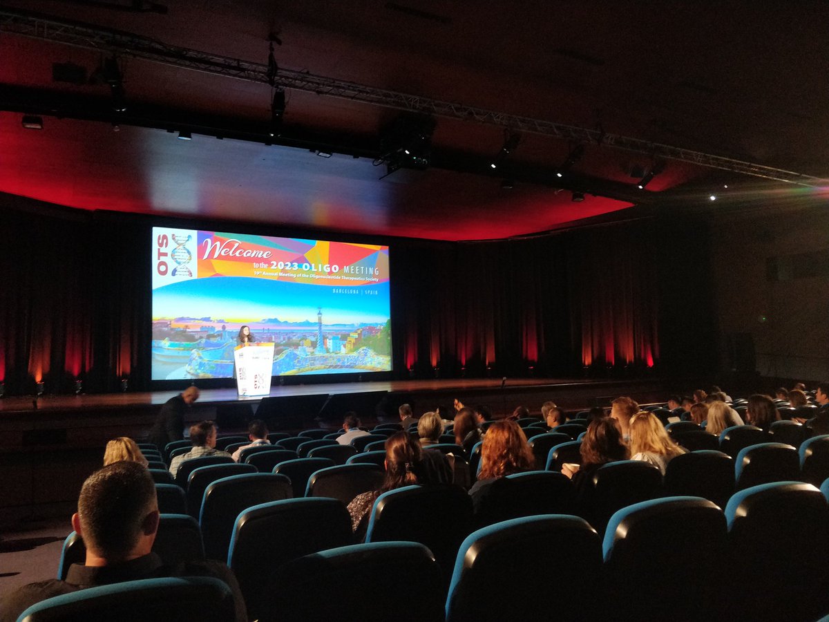So very excited to be at the #OTS2023 to see colleagues, meet new ones, and discuss oligo advances <a href="/OTSociety/">Oligonucleotide Therapeutics Society</a> 🤩 ! 😁