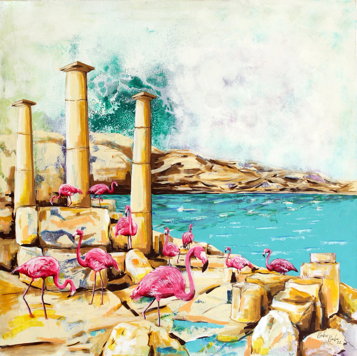 bkr_ba's tweet photo. Bekir Baba, Flamingos, 100x100cm, T.Ü.A.B.

#bekirbaba #flamingos #flamingo #art #painting #sanat #resim
https://t.co/h6E0YqHYBV https://t.co/0ygIJuNGYX