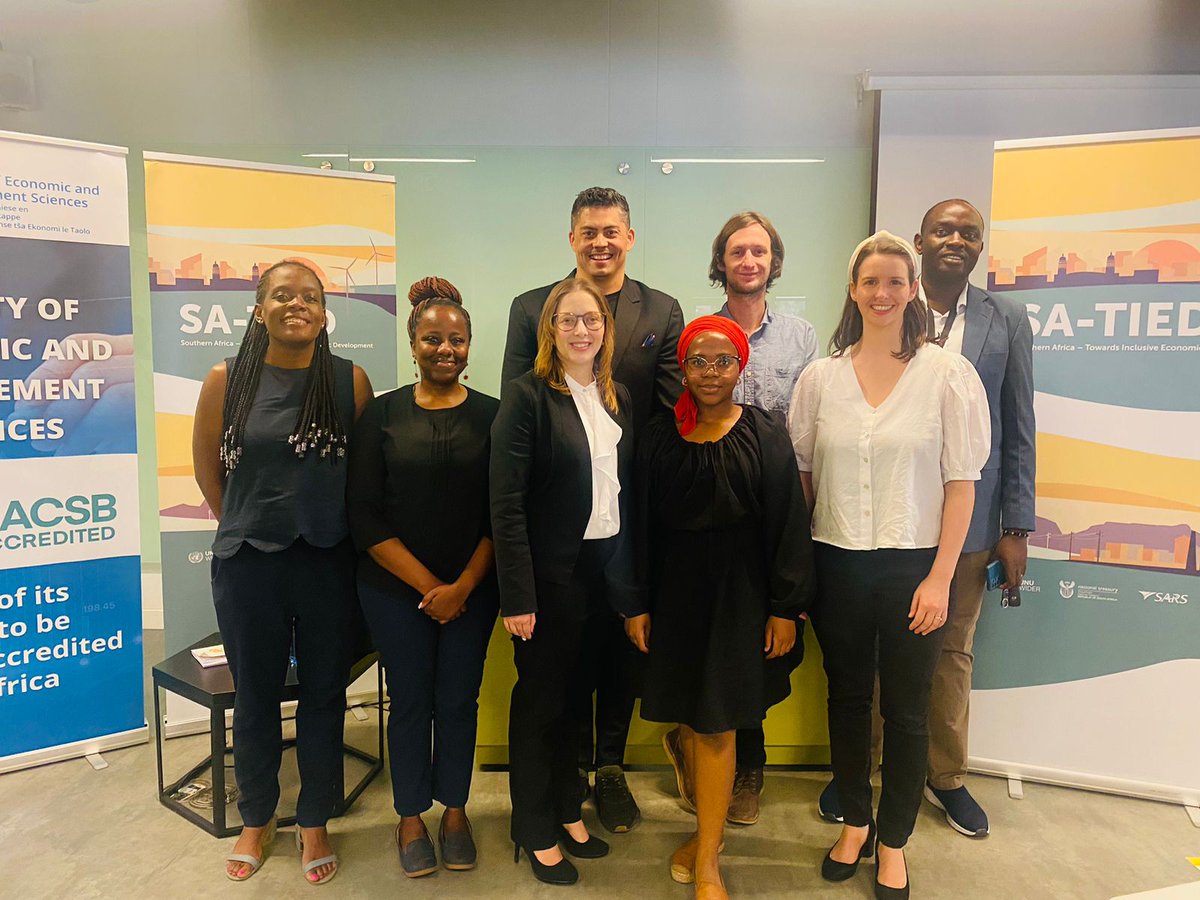 UNUWIDER's tweet photo. #SATIED recently hosted a data roadshow at @UPTuks!

Participants explored tax data access, &amp; discovered how data can be leveraged for research in areas like enterprise development, tax policy, labour market dynamics and more. Thanks to everyone for their enthusiastic engagement! https://t.co/coadAGAi7k