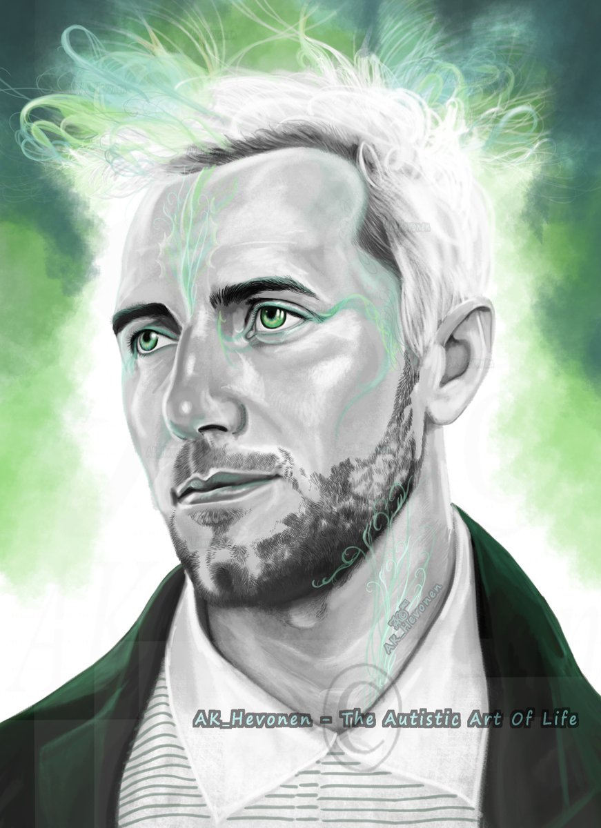 AK_Hevonen's tweet photo. The man is as handsome as his husband and so it is only fair that I finally painted him as well. Actually, he would make a great RDaneelOlivaw .. ( Asimov )
I put this up on Redbubble & hope he doesnt mind. In the LeePace collection.
#THOMBROWNE #MatthewFoley #LeePace https://t.co/Z3M5WqX98S