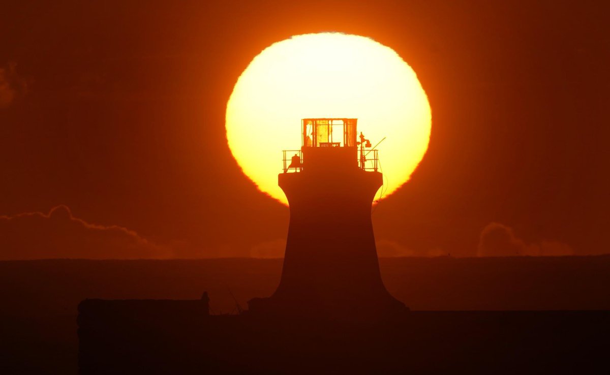Calm after the storm the roof missing on <a href="/SouthShieldsUK/">South Shields UK</a> lighthouse after it was ripped off by   #StormBabet #weather <a href="/ChronicleLive/">The Chronicle</a> <a href="/PA/">PA Media</a> <a href="/StormHour/">#StormHour</a>