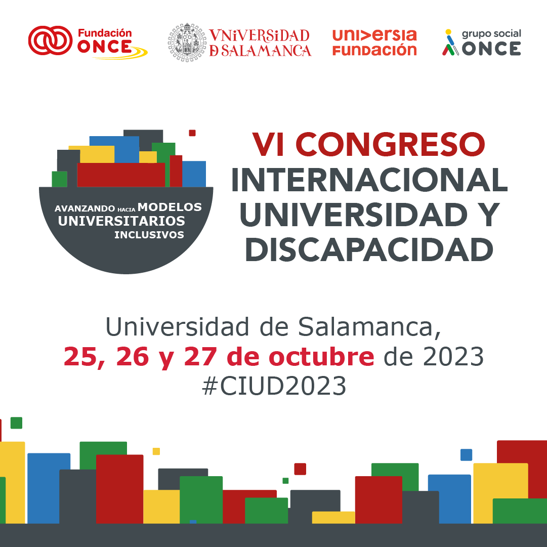 Fundacion_ONCE's tweet photo. 📢 Último día para inscribirte para seguir online nuestro VI Congreso Internacional Universidad y Discapacidad, que se celebra del 25 al 27 de octubre en #Salamanca.  

¡Más de 400 expertos nos acompañarán en una cita que no deberías perderte!

https://t.co/oN1J4dbYlm #CIUD2023 https://t.co/FWsO3hHONN