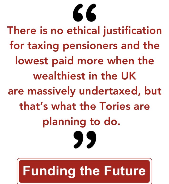 Next year we will tax state old age pensions rather than increase taxes on the wealthy. Why does anyone think this injustice is acceptable? taxresearch.org.uk/Blog/2023/10/2…