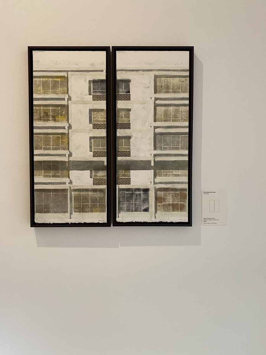 _palou_'s tweet photo. Díptico Brusi horizontal | 60x70 cm | grabado y collage. Obra inspirada en el edificio de Antoni de Moragas de la calle Brusi de Barcelona. Exposición Retículas hasta el 15 de noviembre en @santacole. https://t.co/4ToRdkAKiF