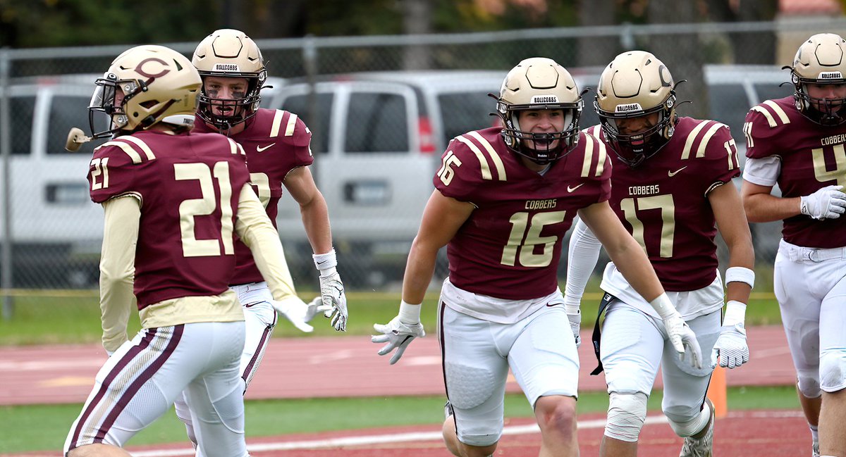 It was a dead heat for star of the game between the 
offense &amp; defense in the Cobber football team's 49-8 win over Macalester. The offense put up 548 yards, while the Black Shirts recorded a season-high 4 interceptions. 
  
RECAP>> bit.ly/3FsxHo8