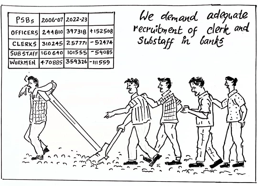 Beena193261's tweet photo. #BankRecruitment    
Lots of clerical vacancies are there, but no recruitment, result is heavy workload and poor customer service. https://t.co/RebowKUyf6