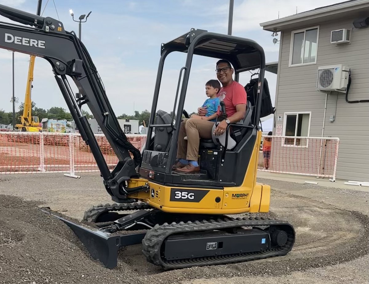 TonyVargas's tweet photo. Luca and I had a great time at #DozerDay He got a chance to jump in and operate construction equipment. It’s great education in what makes our community work + potential future careers! Thanks to the National Utility Contractors Association of Nebraska (NUCA) for hosting. https://t.co/Pn0bqNddJv