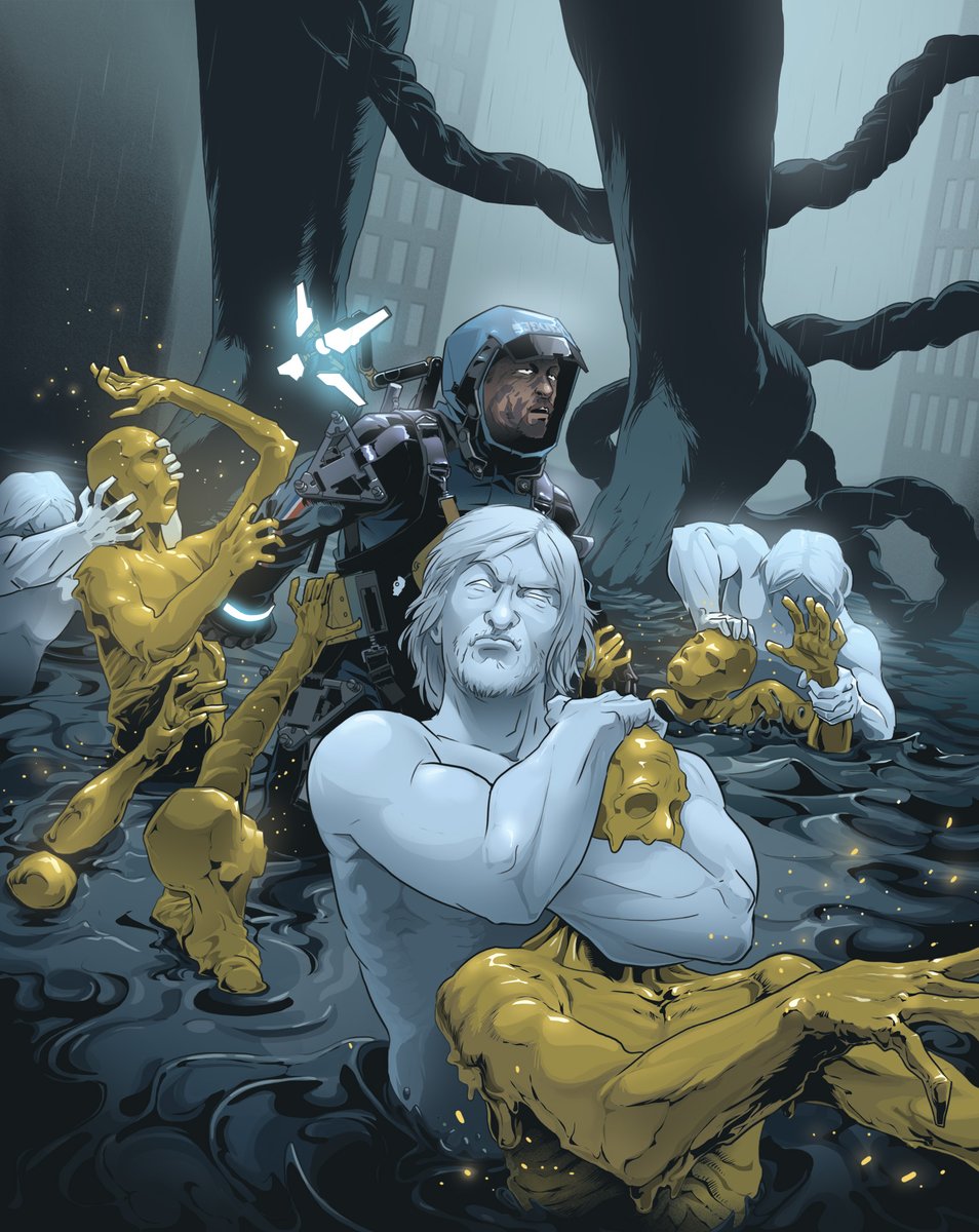 DOrynbayev's tweet photo. during the boss fight the giant will send BTs to get Sam. other Sam ghosts will assist Sam to shake themoff. just call forhelp #デスストランディング #deathstranding #ds2 #bt #bossfight #extinctionentity #deathstrandingfanart #samnpc @Kojima_Hideo @HIDEO_KOJIMA_EN @KojiPro2015 https://t.co/wkcbaKC2P6