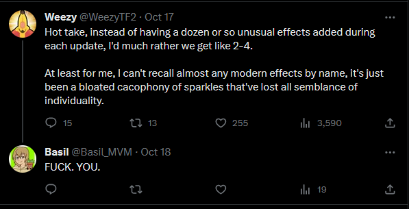 Admitmistake's tweet photo. WeezyTF2 impersonates "Basil" from his video: "The Curious Case of Cheating in MvM" once again but this time on Twitter, the google document on the account is fake, the profile is marked as https://t.co/BYjLgeiViQ which is incorrect, since the user is not a tacobot member (1/2) https://t.co/XJjif3sY42