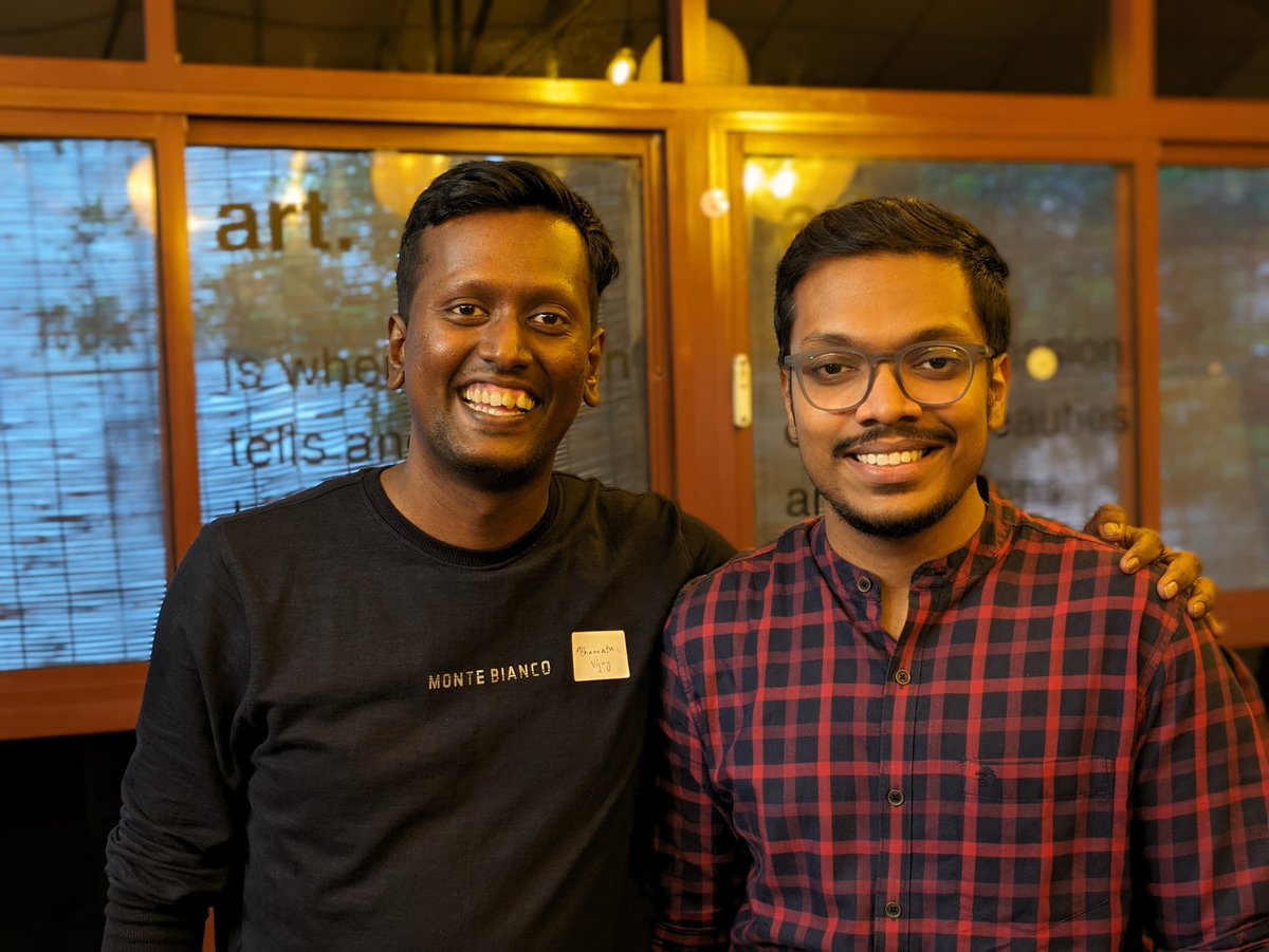 arvisentdesign's tweet photo. Yesterday (Oct21) was jam-packed with two events by @framer and @chennaidesign22 .
Happy to see Chennai hosting such great valuable design events! Interacted with interesting designers and got to know a lot of new things! 
#framer #design #community #meetup #ChennaiCity  #uiux https://t.co/3j06vkIg1f