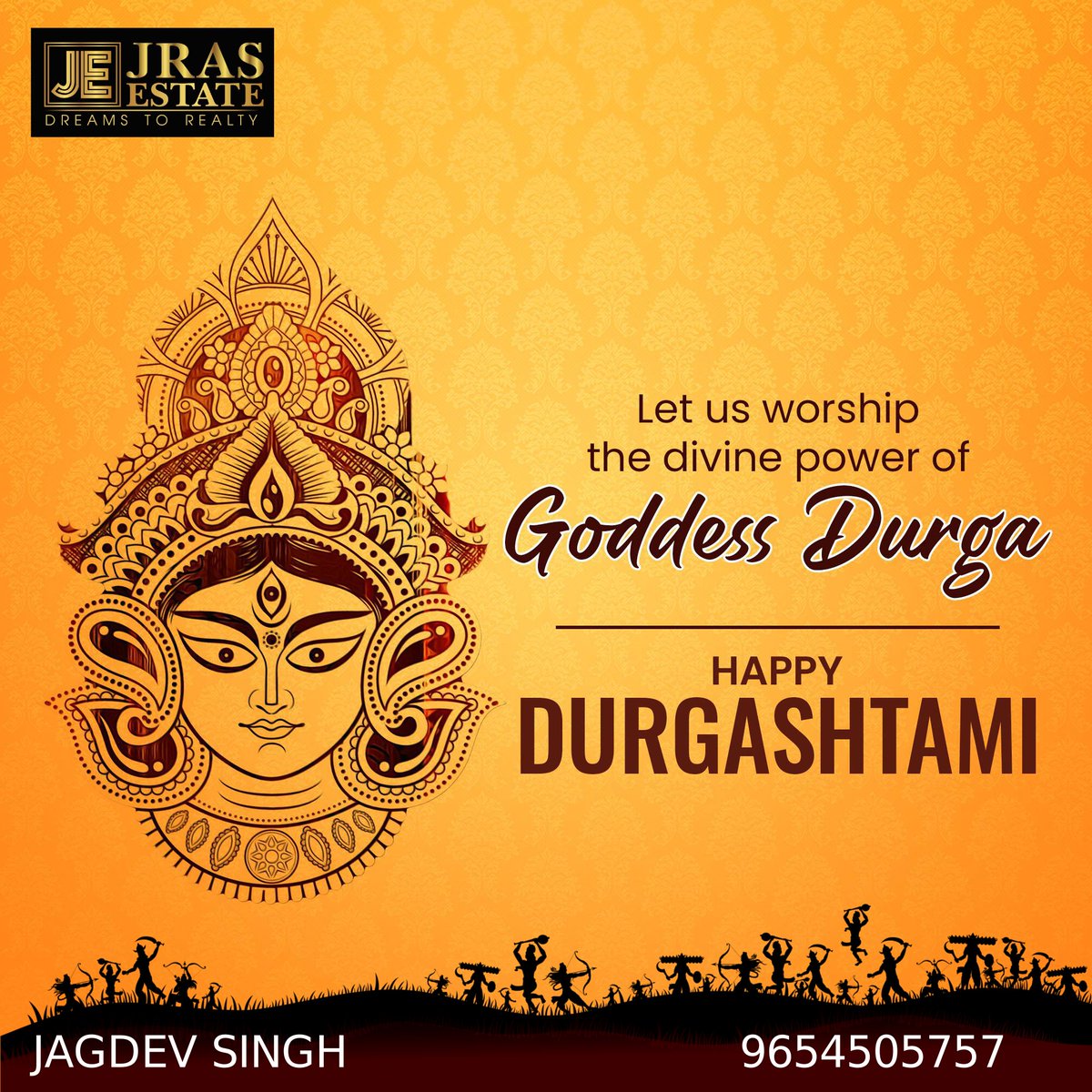 JrasEstate's tweet photo. May The Maa Durga Bless All For happiness and joy in Our life #navratri2023 https://t.co/Wh2WDpsEP5