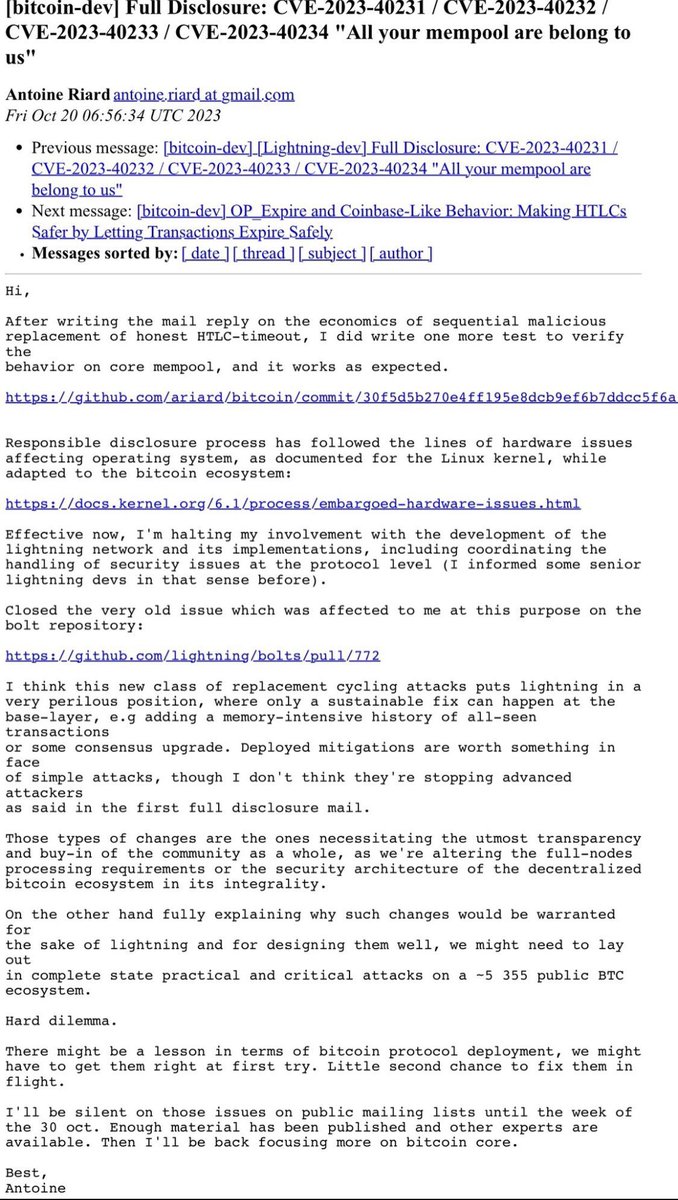 ***ขออธิบายประเด็นใหญ่ของ Lightning Network #Bitcoin ตอนนี้นิดนึงครับ ปัญหาของ Lightning Network เป็นปัญหาที่ based layer ของ BTC และคิดว่าเป็นไปได้ยากที่จะแก้ที่ based layer แต่ก็ไม่แน่ ถ้าชุมชน BTC มองว่า LN คือทางออกหลักของ BTC ที่ไม่มีทางอื่นแล้ว แต่ถ้าชุมชน BTC…