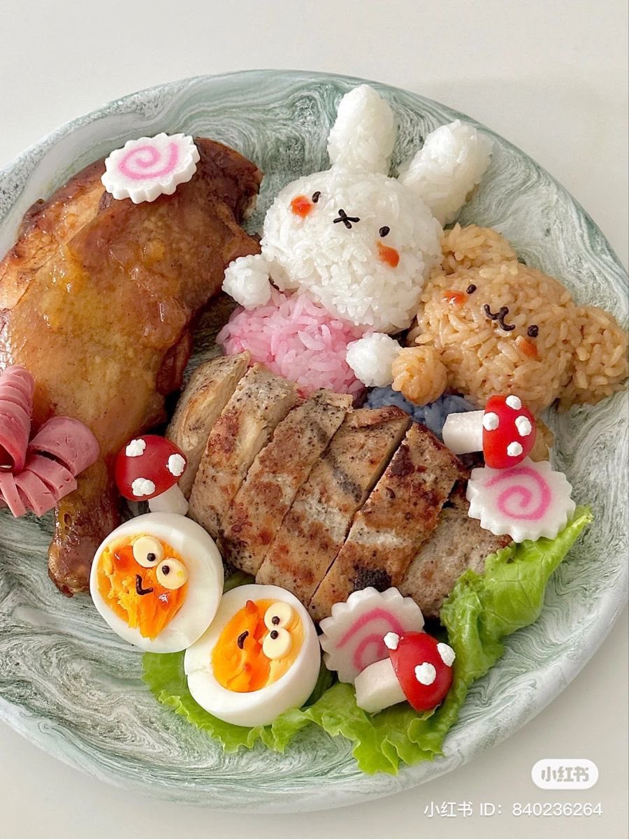bread_vt's tweet image. bunny 🐰 bear 🐻 meal 🍽️