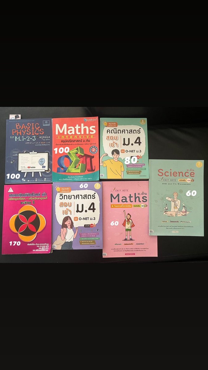 ส่งต่อหนังสือสำหรับมอต้นคั้บบบ บางเล่มมีการใช้งานบ้างเล็กน้อยส่วนใหญ่จะเป็นรอยดินสอ บางเล่มก็ไม่เคยใช้งาน สามารถทักมาคุย ต่อลองราคา ดูสภาพหนังสือก่อนได้นะคั้บ😋😋
ค่าส่ง 30 ฿
เล่มต่อไป 10 ฿
 #หนังสือสอบเข้าม4 #หนังสือ #หนังสือเตรียมสอบ