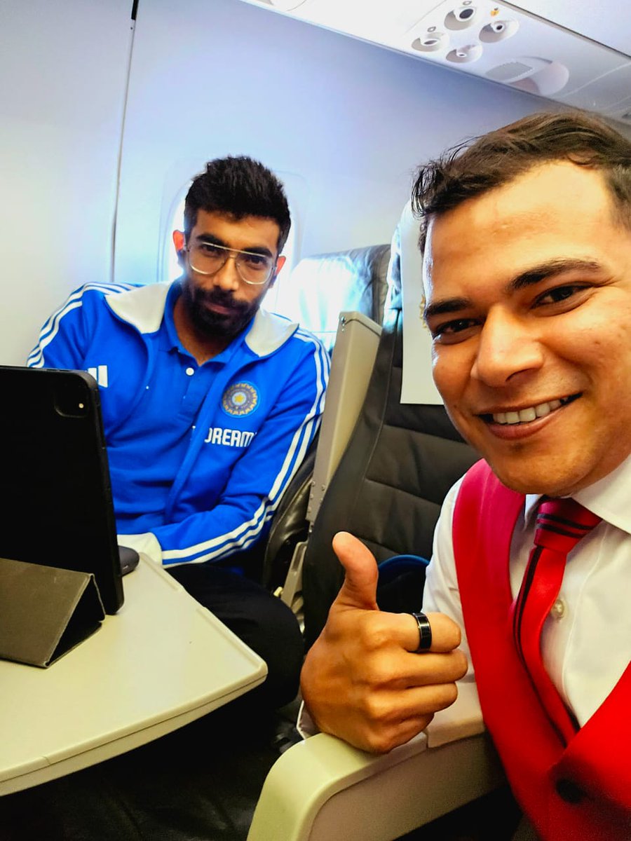 flyspicejet's tweet photo. We're all in for an electrifying match. Go, Team India! 🇮🇳

@BCCI @imVkohli @ashwinravi99 @Jaspritbumrah93 @klrahul @ImRo45

#SpicingUpThePitch #flyspicejet #spicejet #ICCWorldCup2023 #INDvsNZ #worldcup2023 #charterservice #cricketers #travelwithus #addspicetoyourtravel

(1/2) https://t.co/dJqUqRzGSo