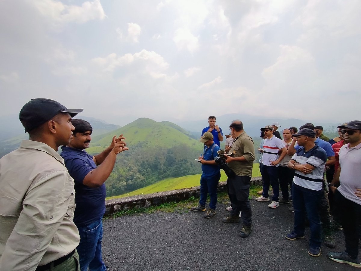IGNFA_GoI's tweet photo. Exploring the natural wonders of South India! IFS probationers had an enriching visit to Kudremukha National Park, where Shri Ganapathi, IFS, DCF, shared valuable insights on the fascinating Shola Grassland ecosystem &amp; reclamation of abandoned iron ore mines.
@moefcc 
@aranya_kfd https://t.co/7415rXTev0