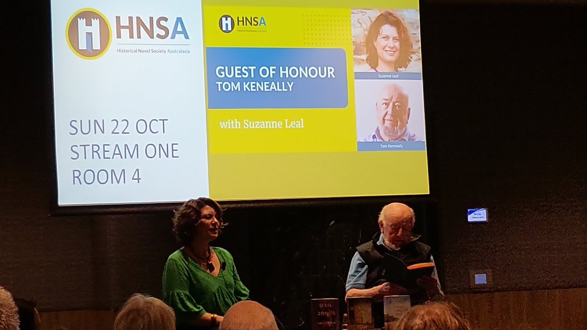 Tom Keneally performing rap (poetry) at @HNSAustralasia conference was a bit unexpected