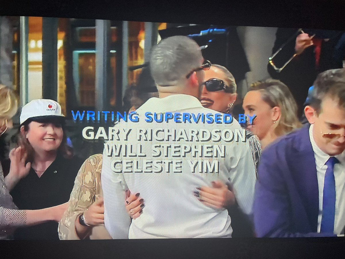 badbunnyontour's tweet photo. He is so shocked 🥹 he deserves it. BAD BUNNY AND GAGA HUGGING. 🖤 https://t.co/PwFbsDNiAd