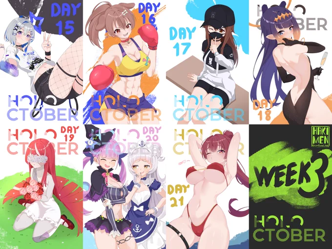 #holoctober 2023
week 3 recap 