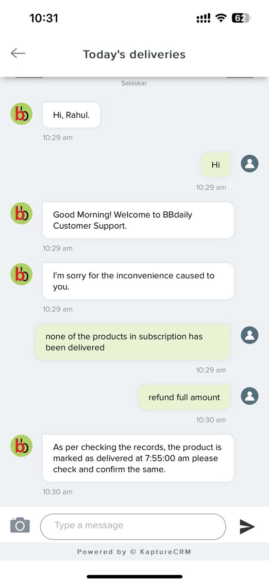AinchwarRahul's tweet image. @bigbasket_com Another and one more time #falsecommitment #patheticservices #nodeliveryofproducts what is worst that we spending time in providing these feedback or they spending time on #noactions …on top of it they communicate the delivery has happened