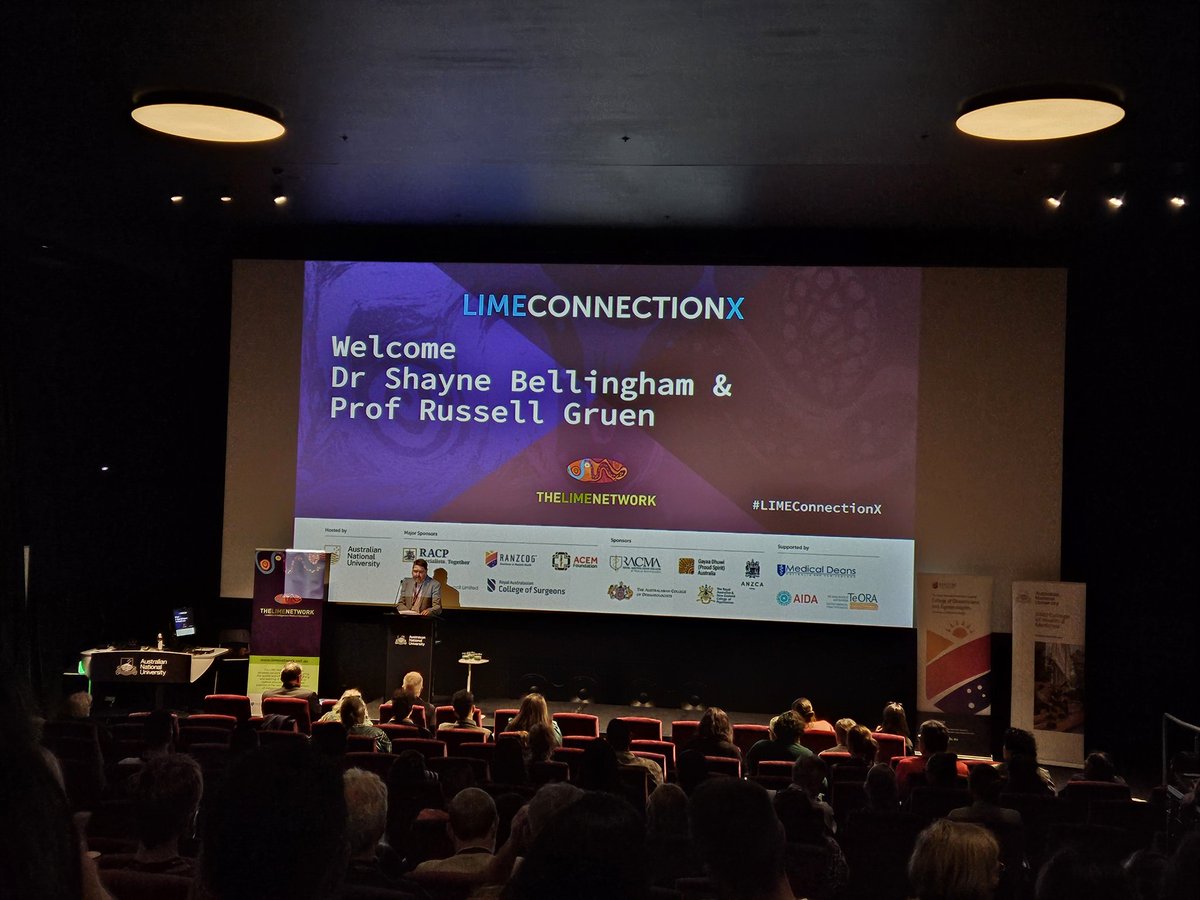 "I believe 60% of Australia got it wrong last weekend", a powerful start to #LIMEconnextionX from Prof Russell Gruen. Looking forward to expanding my learning in Indigenous medical education over the next few days.  Proud of <a href="/ANZCA/">ANZCA</a> for supporting the network