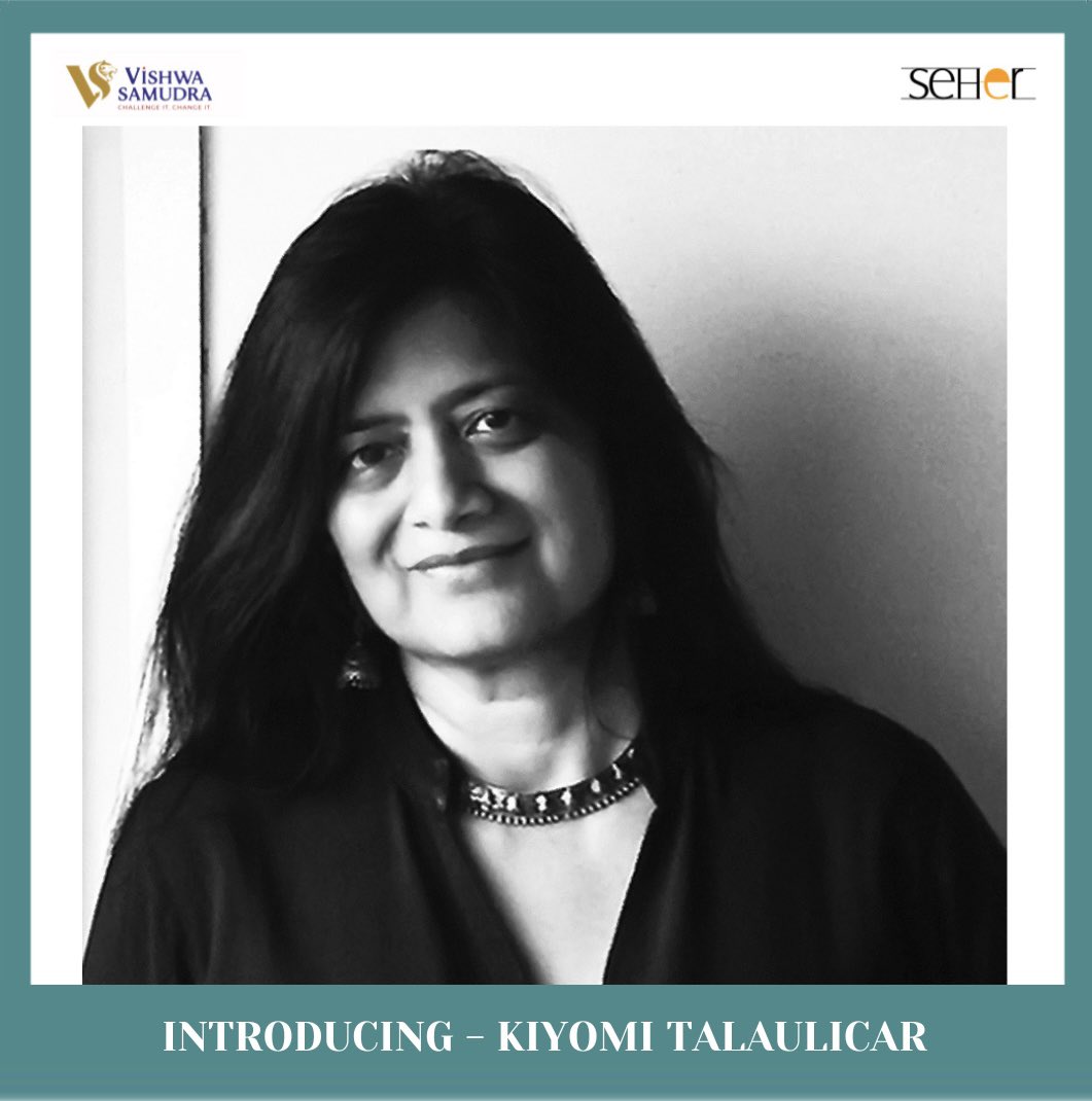 Meet Kiyomi Talaulicar, one of the 20 extraordinary artists of the Samudra Artist’s Camp. Her work seamlessly blends the figurative and the abstract. From the USA to India, her journey has been a testament to her artistic prowess.
📆 27 Oct - 2 Nov 
.
#seher #seherindia #VSE