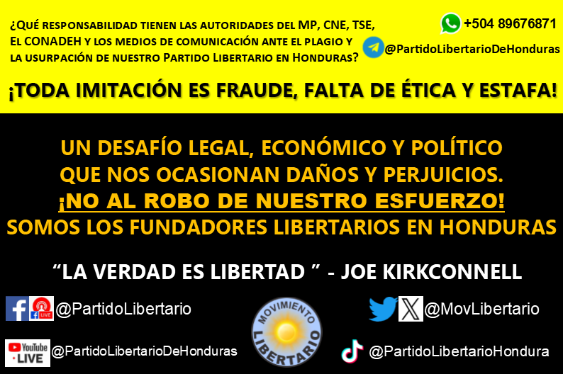 MovLibertario's tweet photo. 🔴¡TODA IMITACIÓN ES FRAUDE, FALTA DE ÉTICA Y ESTAFA!…
¿A quién le enseñan a robar el esfuerzo de otros?...
Eso es inmoral y deleznable.🏴‍☠️
https://t.co/rSEgTdTdnb https://t.co/RoSvP4vd2Z