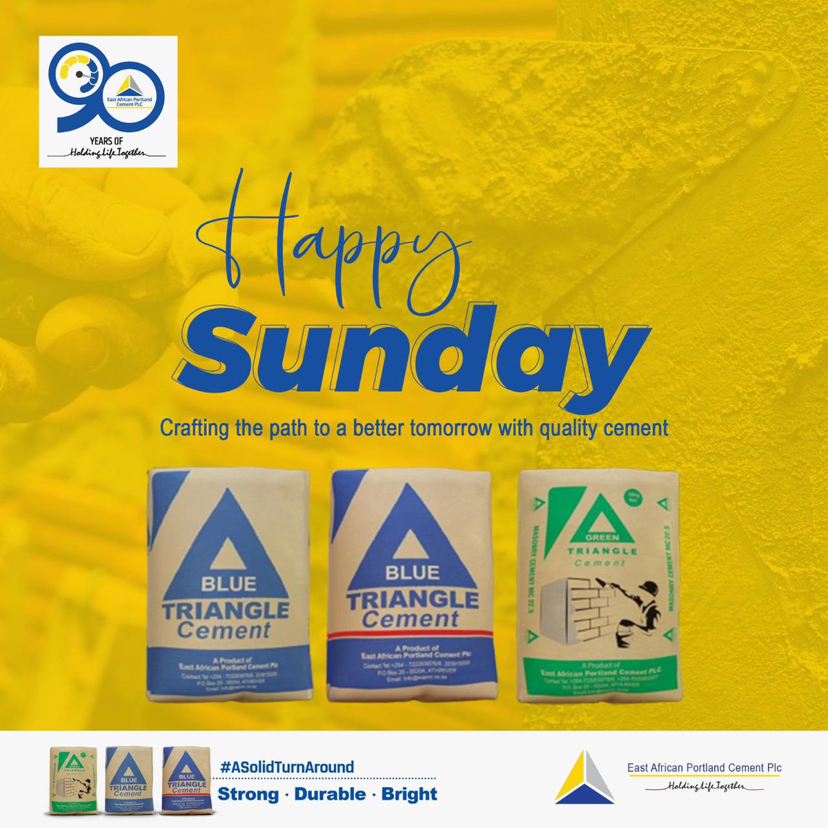 EAPC_PLC's tweet photo. Wishing you a Blessed Day ahead
#90YearsOfHoldingLifeTogether
#ASolidTurnAround https://t.co/s2kdYXe2qz