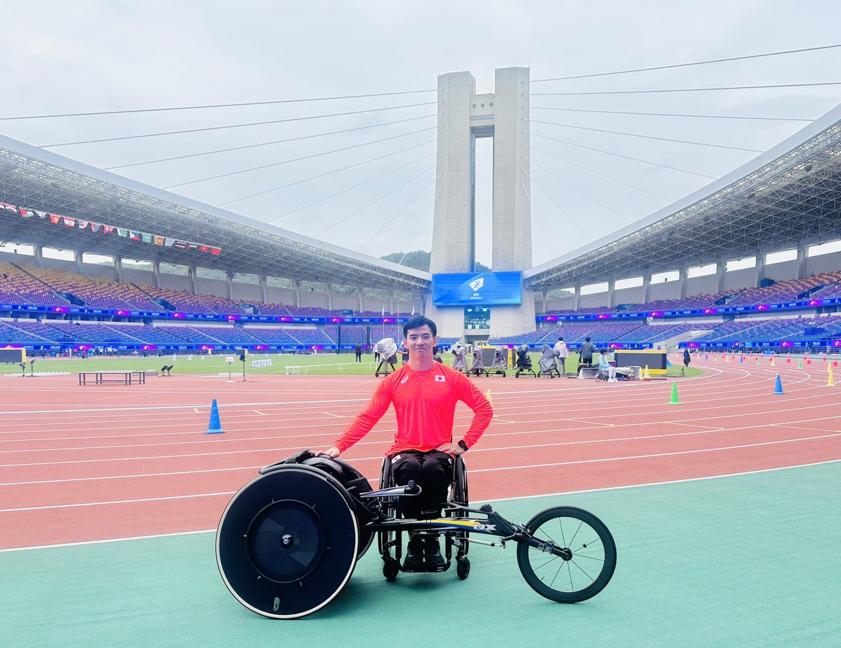 h_kishi1027's tweet photo. Asian para games2022  in 中国・杭州🇨🇳

10/23(Day1)  1500m予選
10/24(Day2)  1500m決勝　※
10/25(Day3)  800m予選
10/26(Day4)  800m決勝　※

いよいよ明日から初日本代表としてレースです。決勝を目指して、100%のチャレンジを！
とにかくやるしかねー。

#teamjapan
#杭州2022
#asianparagames https://t.co/4SVbfEl3qE