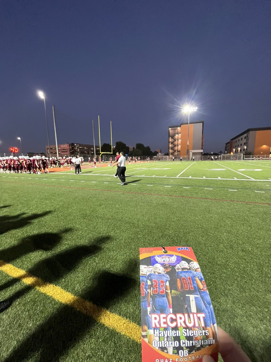 hayden_slegers's tweet photo. After an amazing visit, I am excited to announce I have received an offer from @OUAZFootball Thank you @CoachJackGraham &amp; @Coach_Jmanzo for having me, congrats on the big win! @Coach_Nesbitt @OC_Knights_FB @lacheltqba https://t.co/7LogdwM5JC