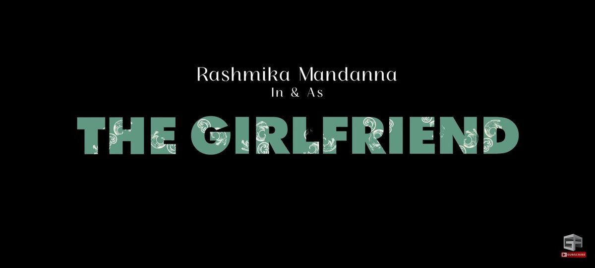 cini_verdict's tweet photo. Here's #RM23 as #TheGirlFriend
Looks like a total different kind of love story
One more experiment from @iamRashmika mam ❤️
R + R = Blockbuster. Loading
All the very best #TheGirlFriend
Glimps : https://t.co/4R6jCpJ7t8
@iamRashmika @23_rahulr
@GeethaArts
#RashmikaMandanna https://t.co/bFPDNokqQC