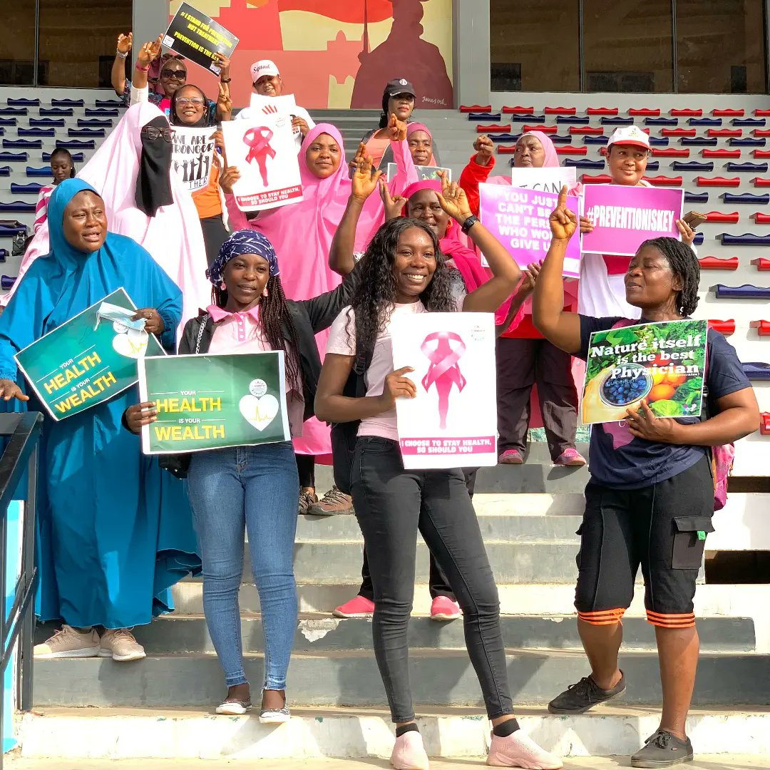 eweinigeria's tweet photo. 21-10-2023

To show our support, raise awareness, and join in the celebration of this year's Cancer Awareness Month, EWEI joined @speak4life_cpi Cancer Prevention Initiative in a Cancer Awareness Walk and sensitisation training..

#pinkoctober2023 
#cancerawareness https://t.co/Kz6LMgwWGL
