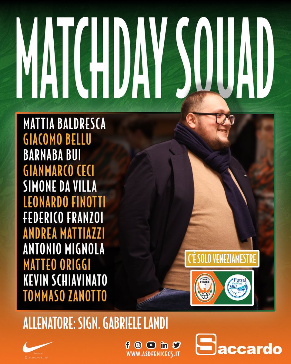 FVM_C5's tweet photo. 👉 Under 19 Girone E Giornata 2
▶️ Fenice Veneziamestre x YesWork Valli
🕠 Ore 11.00
📍PalaFranchetti 
🗓️ Domenica 22 ottobre 2023
🎟️ Ingresso libero

𝗖'𝗘' 𝗦𝗢𝗟𝗢 𝗩𝗘𝗡𝗘𝗭𝗜𝗔𝗠𝗘𝗦𝗧𝗥𝗘 🧡🖤💚

#FVM

#Arancioneroverdi #SerieA2Elite #NewSeason #PostFataResurgo #Under19 https://t.co/GEnbfzuamC