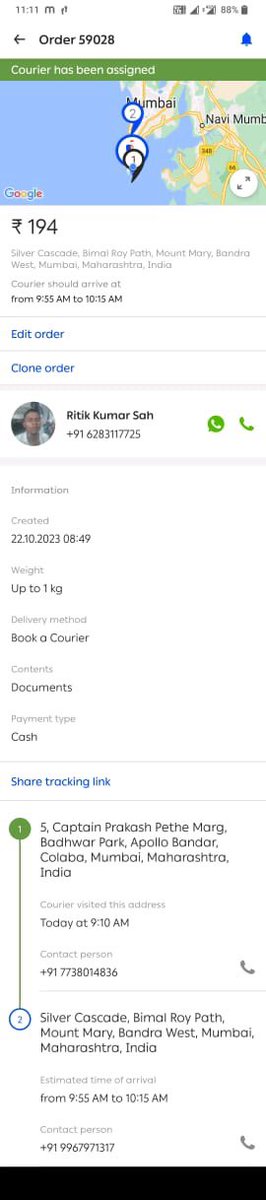 AjTypical9's tweet photo. @BorzoIndia This delivery person is out since morning 9:15 am with house keys. As per order he was suppose to deliver by 10:15.. it’s more than 2 hrs, I have my doubts if he has not made duplicate keys.
Please tell me procedure to file criminal case against your company https://t.co/iN4pbeMp4Y