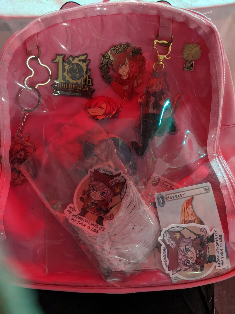 PeredhilCosplay's tweet photo. Around as G'raha today! At #FanFestival2023 come find me for #fanfestwolexchange for stickers, I've got the pink itabag as pictured! #wolstickers https://t.co/gIck87V8Ma