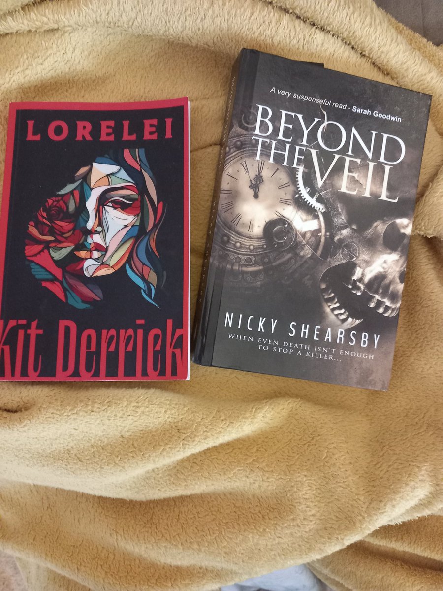 Just finished this great book by @KitDerrick1 Review to follow shortly. Last night I started Beyond the Veil by @Nickyshearsby22 Wow the first chapter was dark!!