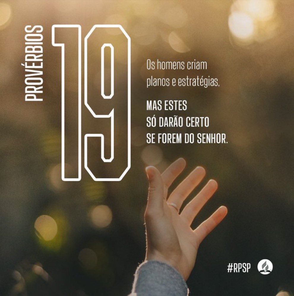 jeanetepinto's tweet image. #Pv19|Há muitos planos no coração do ser humano, mas que prevaleça sempre o propósito do Senhor na nossa vida. #rpSp