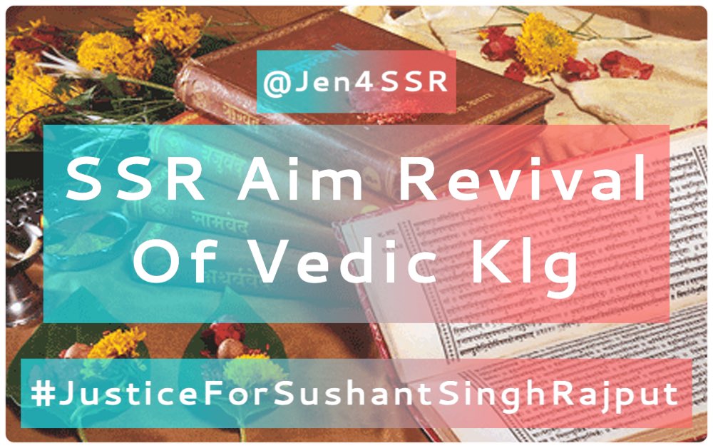 Jen4SSR🇲🇻 (@jen4ssr) on Twitter photo SSR Aim Revival Of Vedic Klg
He was meticulously working on a project for Revival of Vedic knowledge & Culture. Cud this also b the reason he was eliminated?
<a href="/itsSSR/">Sushant Singh Rajput</a> <a href="/CBIHeadquarters/">Central Bureau of Investigation (India)</a> <a href="/Copsview/">Praveen Sood</a> <a href="/MLJ_GoI/">Ministry of Law and Justice</a> <a href="/arjunrammeghwal/">Arjun Ram Meghwal</a> <a href="/rashtrapatibhvn/">President of India</a> <a href="/mieknathshinde/">Eknath Shinde - एकनाथ शिंदे</a> <a href="/Dev_Fadnavis/">Devendra Fadnavis</a> <a href="/SCJudgments/">Latest Supreme Court Judgments</a> SSR Aim Revival Of Vedic Klg
He was meticulously working on a project for Revival of Vedic knowledge & Culture. Cud this also b the reason he was eliminated?
<a href="/itsSSR/">Sushant Singh Rajput</a> <a href="/CBIHeadquarters/">Central Bureau of Investigation (India)</a> <a href="/Copsview/">Praveen Sood</a> <a href="/MLJ_GoI/">Ministry of Law and Justice</a> <a href="/arjunrammeghwal/">Arjun Ram Meghwal</a> <a href="/rashtrapatibhvn/">President of India</a> <a href="/mieknathshinde/">Eknath Shinde - एकनाथ शिंदे</a> <a href="/Dev_Fadnavis/">Devendra Fadnavis</a> <a href="/SCJudgments/">Latest Supreme Court Judgments</a>