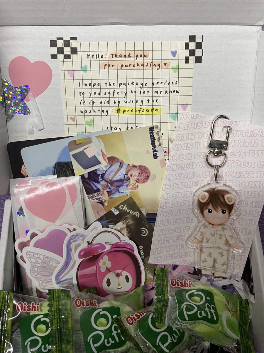 alorialeii's tweet photo. super cute omg ! >.< thank you for smooth transaction nd secured packaging <3 

💌 #proofsada @boxoframyeonz https://t.co/BfGXGh8Uyd